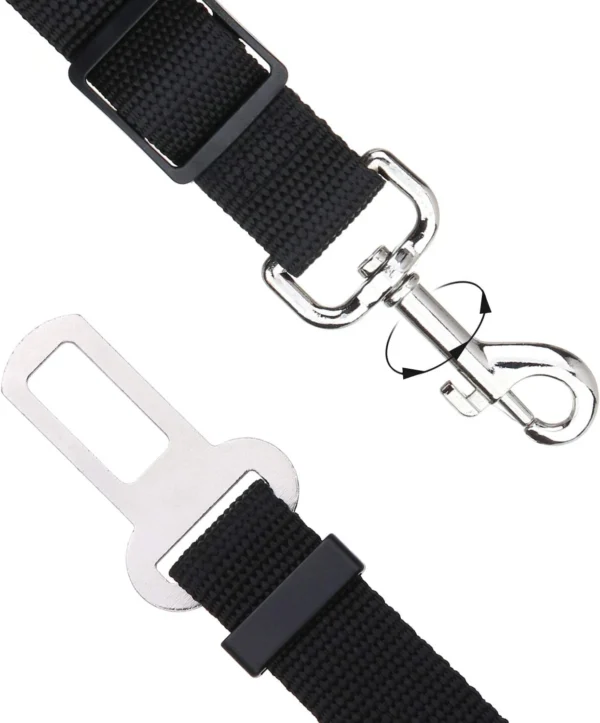 2-Pack Adjustable Pet Car Seat Belts – Dog & Cat Travel Safety Accessories - Image 2