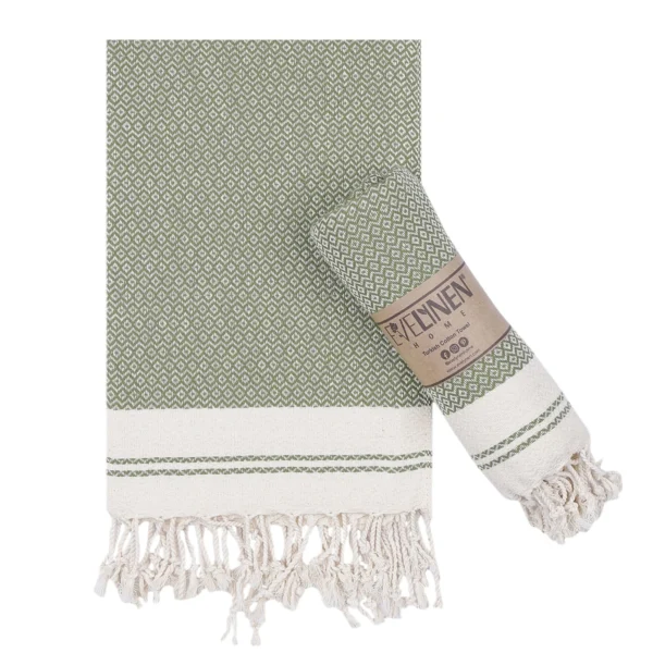 Turkish Hand Towels for Bathroom & Kitchen – Decorative Towel Set