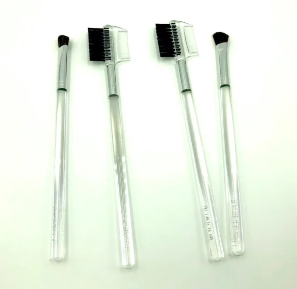 Lot of 2 Eyeshadow & Brow Brush Sets – 4 Brushes Total