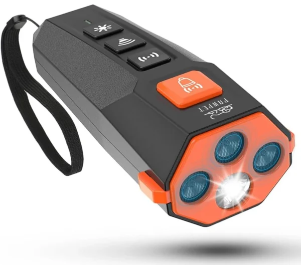 Ultrasonic Dog Chaser + LED Light – Personal Safety Device
