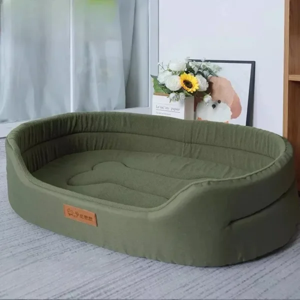 Fluffy Sofa-Style Pet Bed – Cushion Blanket for Medium & Large Dogs