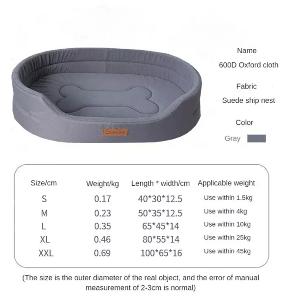 Fluffy Sofa-Style Pet Bed – Cushion Blanket for Medium & Large Dogs - Image 2