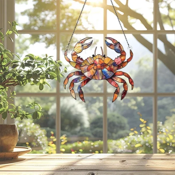 Crab Acrylic Suncatcher, Crab Ornaments, Crab Decor, Crab Gifts For Women Men - Image 3