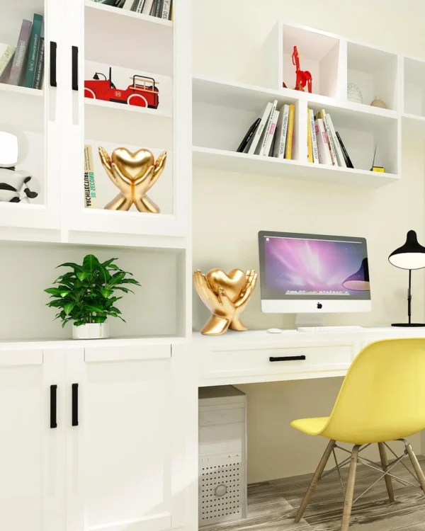Minimalist Heart Mantel Decor – Modern Home Accent Piece - Image 3